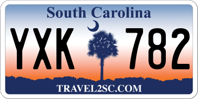 SC license plate YXK782
