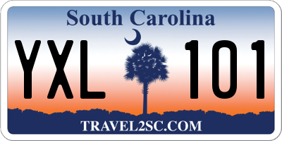 SC license plate YXL101