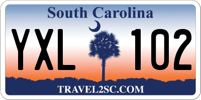 SC license plate YXL102