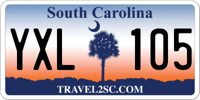 SC license plate YXL105