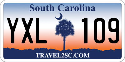 SC license plate YXL109