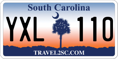 SC license plate YXL110
