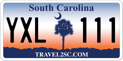 SC license plate YXL111