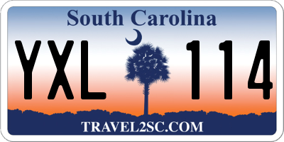 SC license plate YXL114