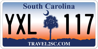 SC license plate YXL117