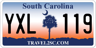 SC license plate YXL119