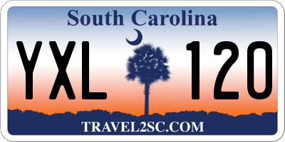 SC license plate YXL120