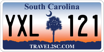 SC license plate YXL121