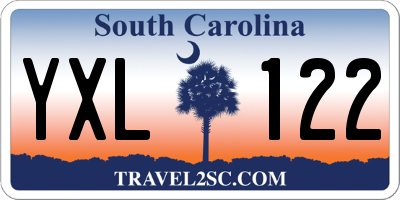 SC license plate YXL122