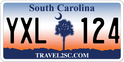 SC license plate YXL124