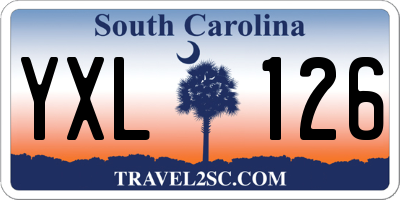 SC license plate YXL126