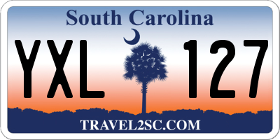 SC license plate YXL127
