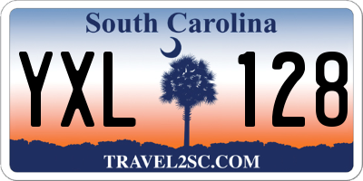 SC license plate YXL128