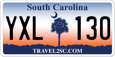 SC license plate YXL130