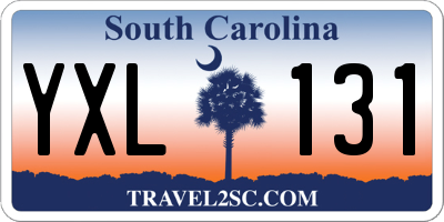 SC license plate YXL131