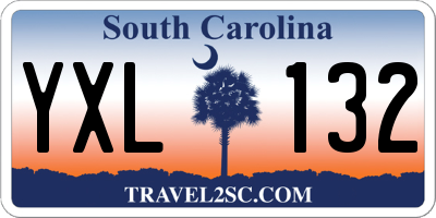 SC license plate YXL132