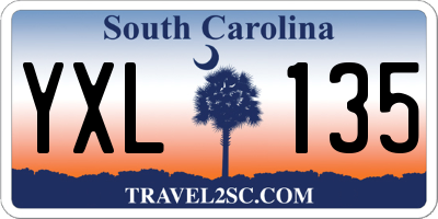 SC license plate YXL135
