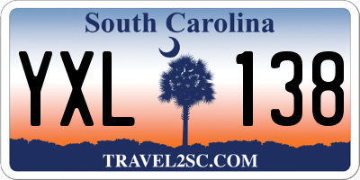 SC license plate YXL138