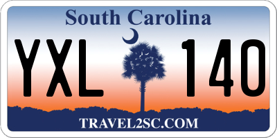 SC license plate YXL140