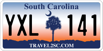 SC license plate YXL141