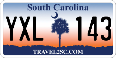 SC license plate YXL143
