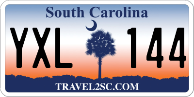 SC license plate YXL144