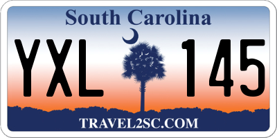 SC license plate YXL145