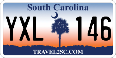 SC license plate YXL146