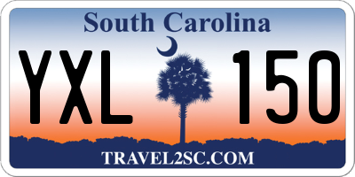 SC license plate YXL150