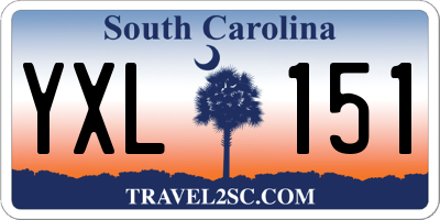 SC license plate YXL151