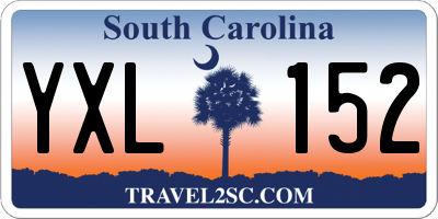 SC license plate YXL152