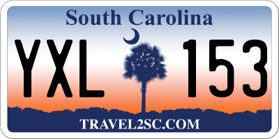 SC license plate YXL153