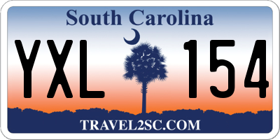 SC license plate YXL154