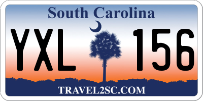SC license plate YXL156