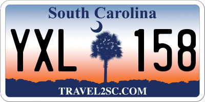 SC license plate YXL158