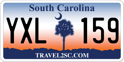 SC license plate YXL159