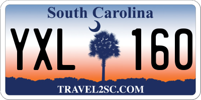 SC license plate YXL160