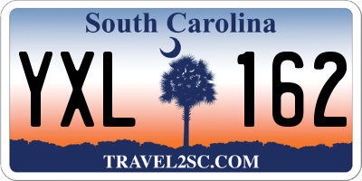 SC license plate YXL162