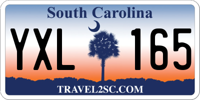 SC license plate YXL165