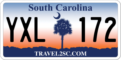 SC license plate YXL172