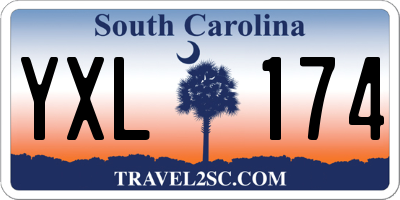 SC license plate YXL174