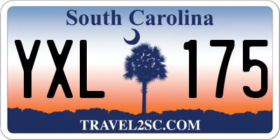 SC license plate YXL175