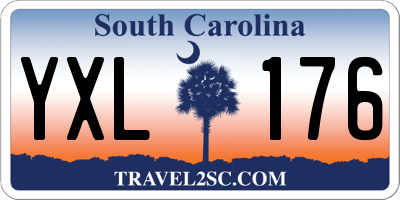 SC license plate YXL176