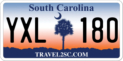 SC license plate YXL180