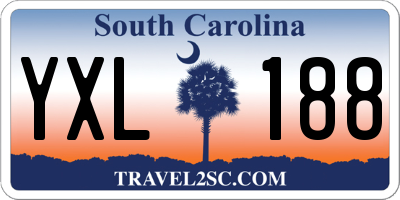SC license plate YXL188