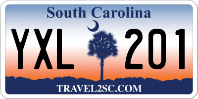 SC license plate YXL201