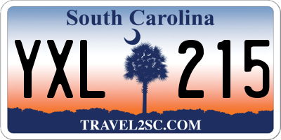 SC license plate YXL215