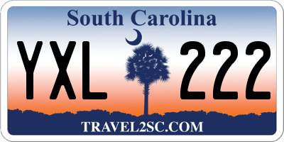 SC license plate YXL222
