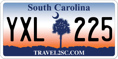 SC license plate YXL225