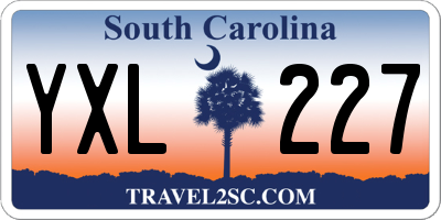 SC license plate YXL227